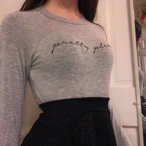 FOREVER 21 “pretty please” crop